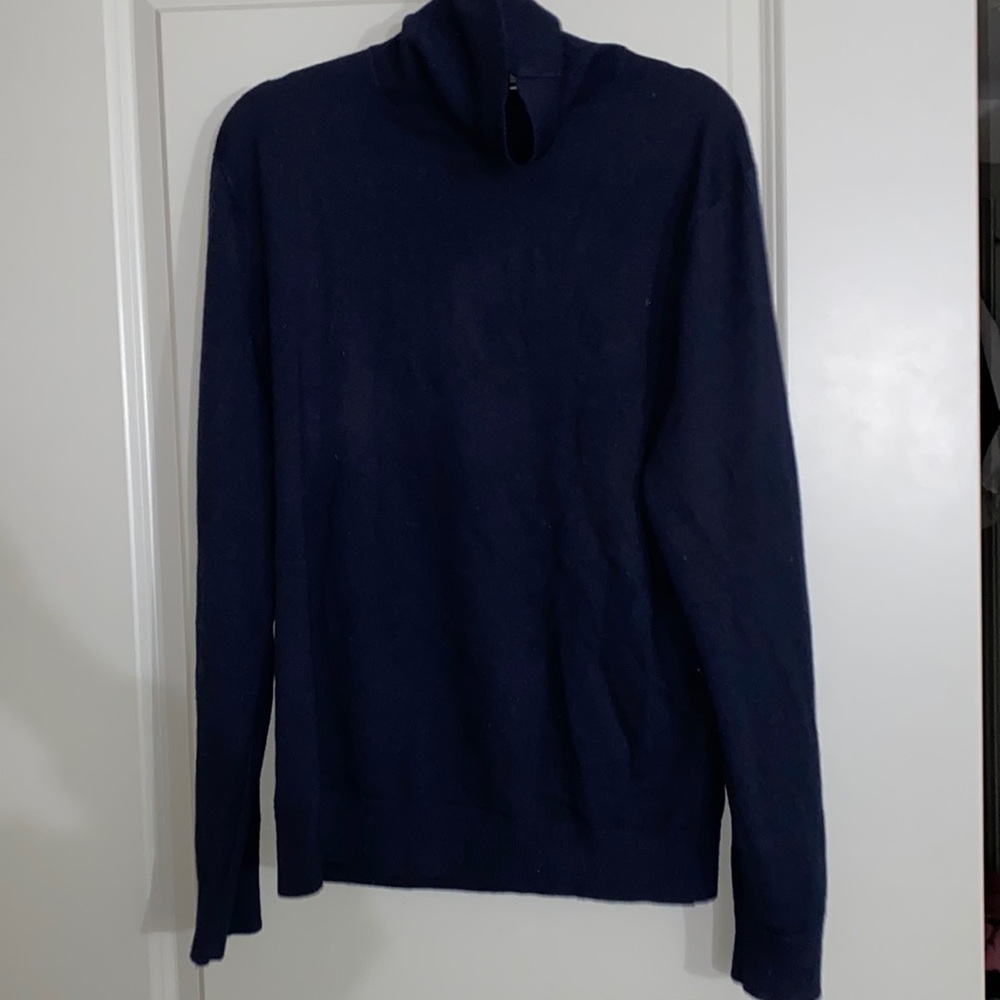 Banana Republic Mens M Italian Merino turtle neck sweater